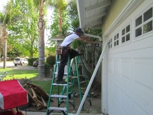 Rain Gutter Repairs on residential home