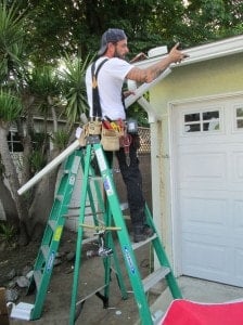 Gutter Repair on residential house