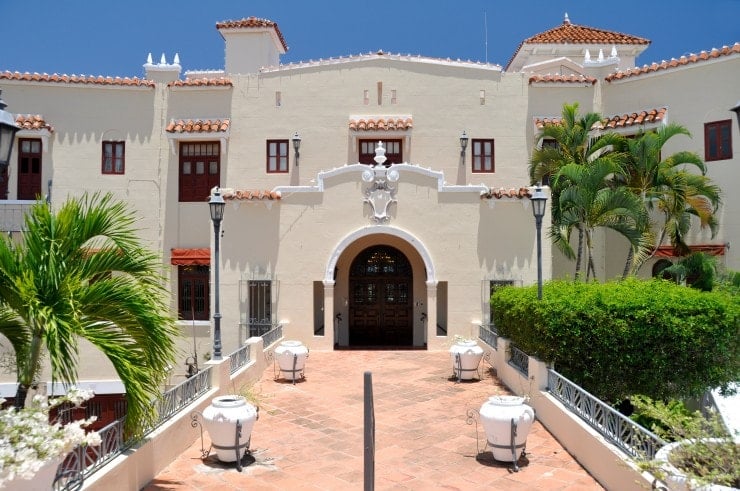 spanish colonial revival mansion in California