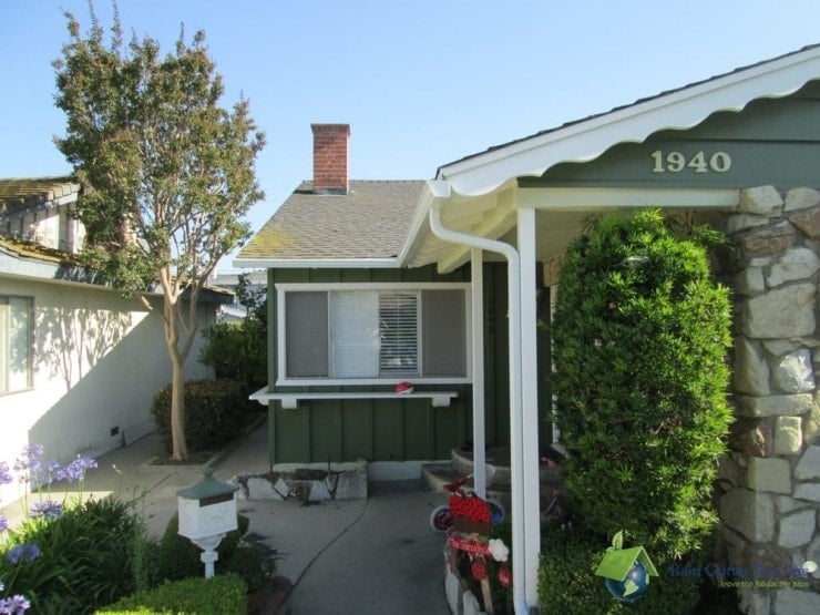 california bungalow with k-style gutters