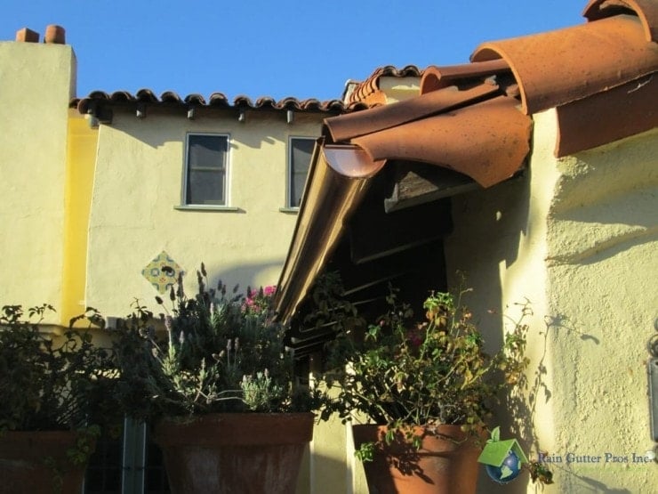 Spanish colonial with copper half round